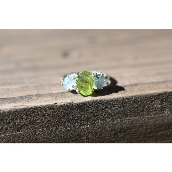 alternative raw diamond engagement ring raw crystal size 4 5 6 7 8 8 9 1… - Picture 1 of 8